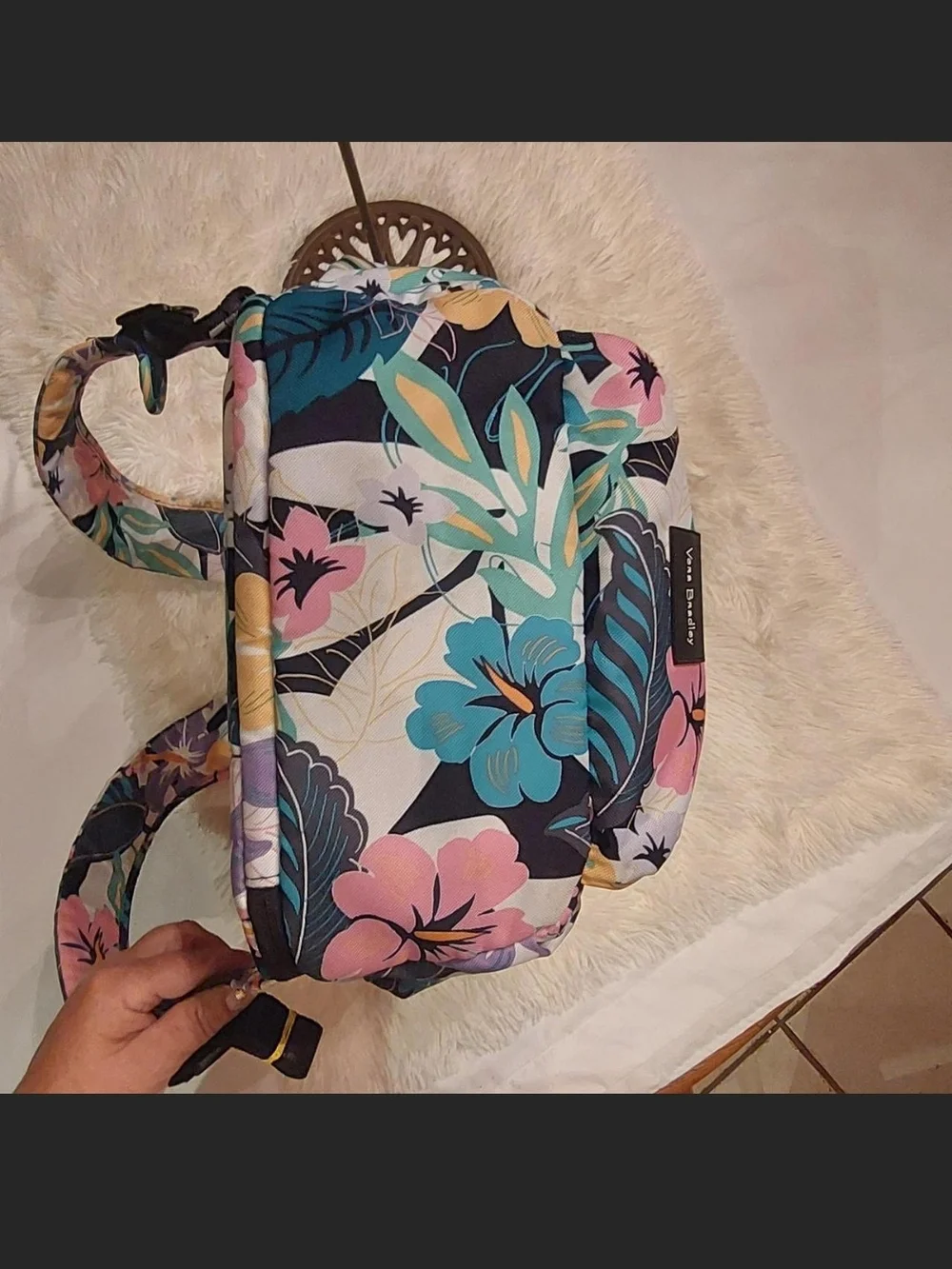 Vera Bradley ReActive Daytripper Backpack Island Floral Like New